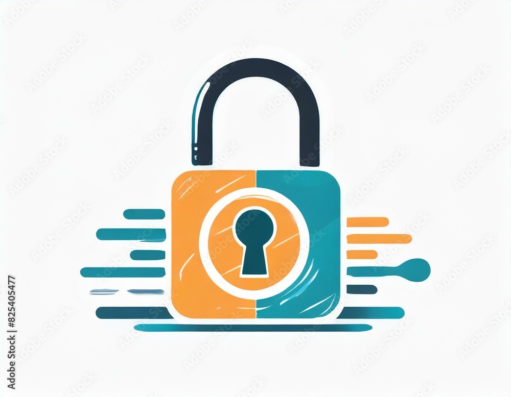  vector lock icon on white background, logo, safety, online whiteness, screen lock, confidentiality