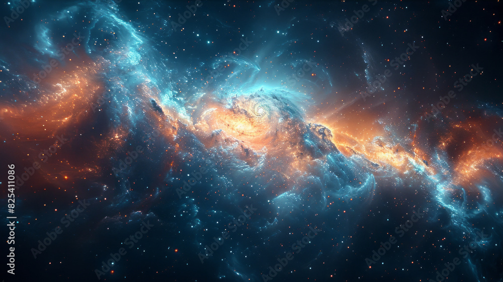 Obraz premium an image of the cosmos as imagined by a wise sage and astrologer.generative ai