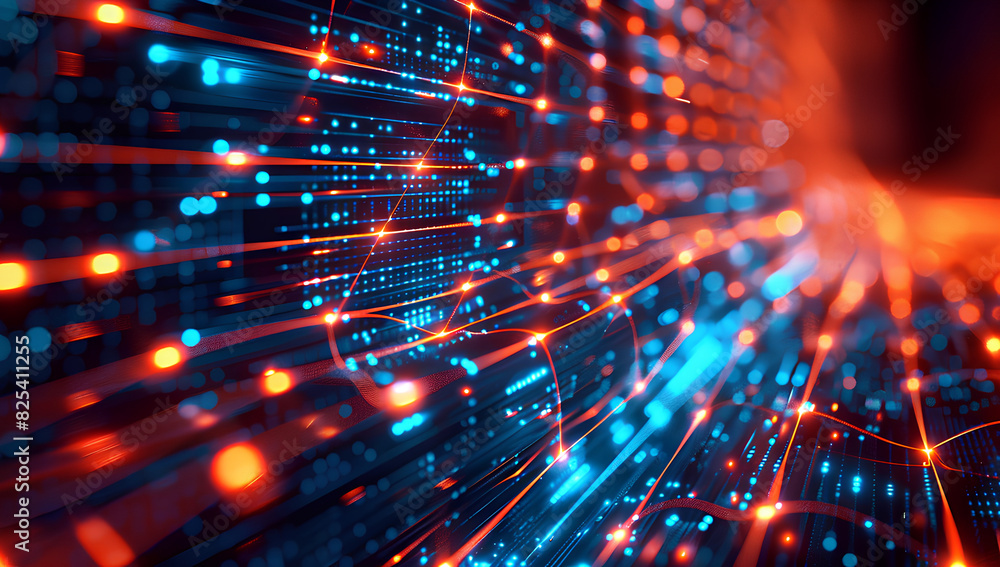 A high-tech interface showing a cybersecurity network, network, dynamic and dramatic compositions, with copy space
A high-tech interface showing a cybersecurity network, network, dynamic and dramatic compositions, with copy space