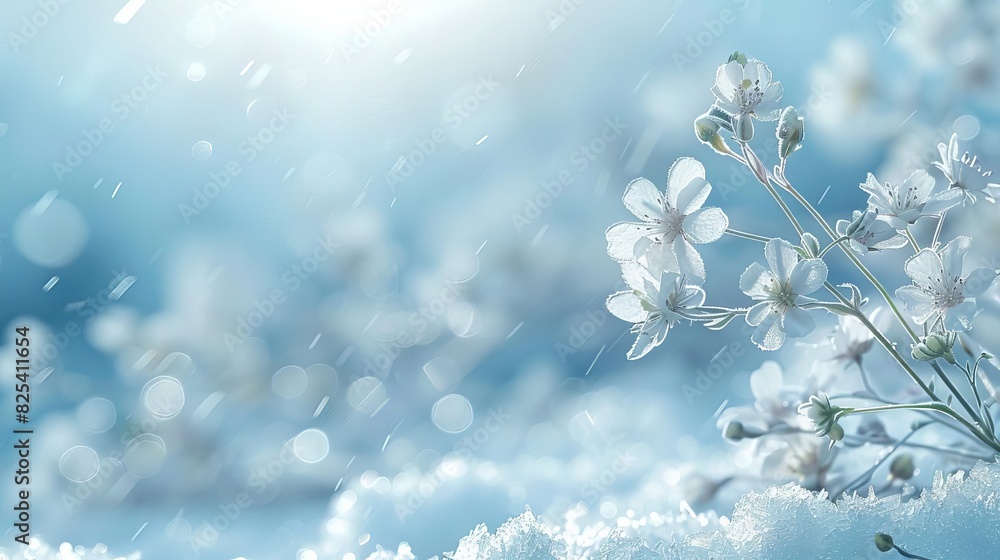 Delicate White Blossoms Under Soft Light Delicate White Blossoms Under Soft Light
