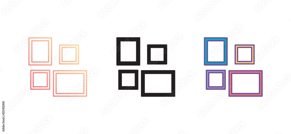 picture icon design with white background stock illustration picture icon design with white background stock illustration