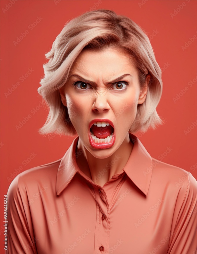 a person with an angry or frustrated expression a person with an angry or frustrated expression