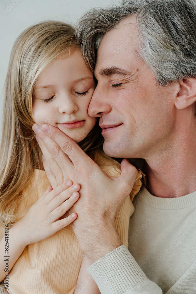Portrait of father and daughter Portrait of father and daughter