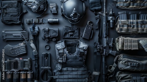 Police Tactical Gear Display photo