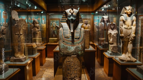 Ancient Egyptian Artifacts Captivate at Museum Display photo