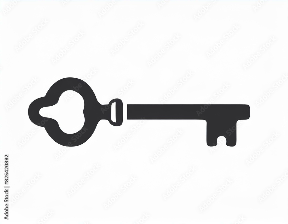 lock key vector icon on white background, logo lock key vector icon on white background, logo