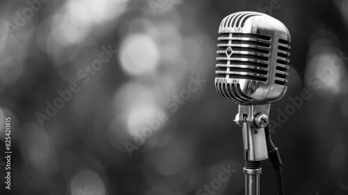 Microphone for Presentations on Communication or Media photo