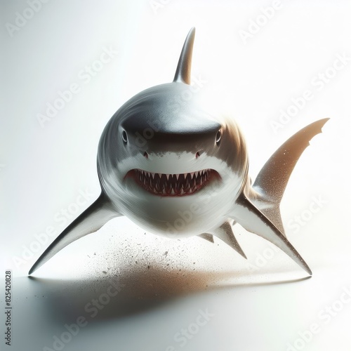 shark on white background