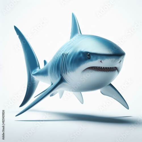 shark on white background