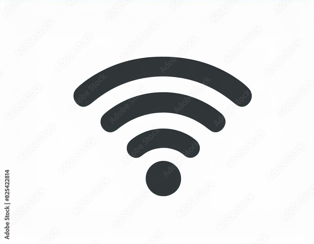 wi-fi internet network vector icon on white background, logo wi-fi internet network vector icon on white background, logo