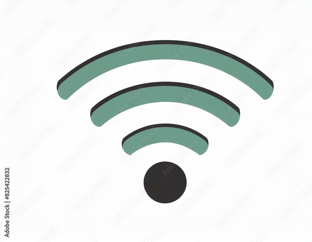 wi-fi internet network vector icon on white background, logo wi-fi internet network vector icon on white background, logo
