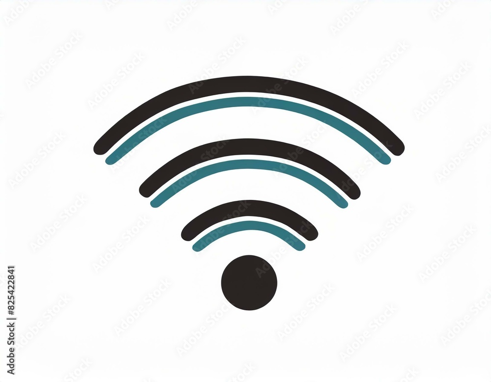 wi-fi internet network vector icon on white background, logo wi-fi internet network vector icon on white background, logo