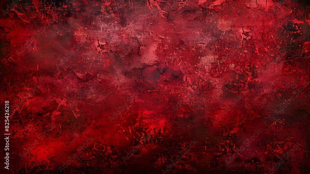 Red Grunge Texture with Dark and Light Patterns