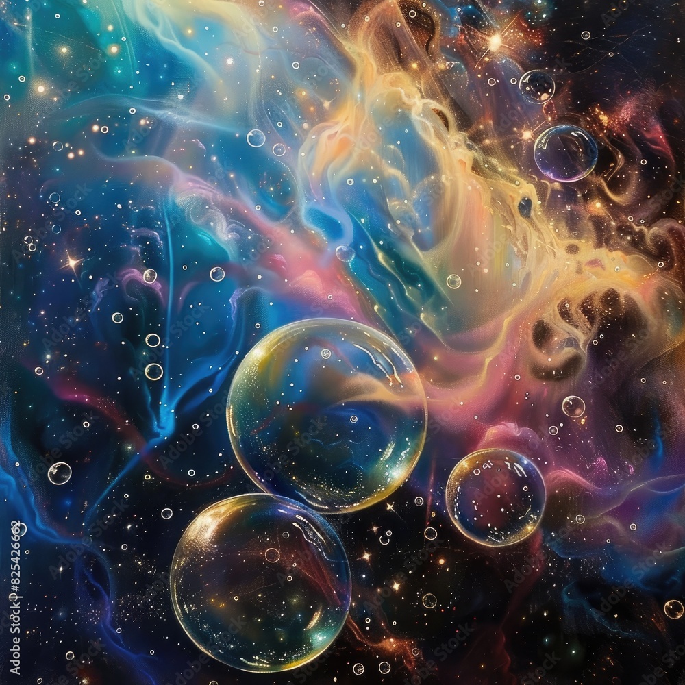 Beautiful transparent shiny background of rainbow soap bubbles. Festive background. Fantastic, cosmic texture. Beautiful transparent shiny background of rainbow soap bubbles. Festive background. Fantastic, cosmic texture.