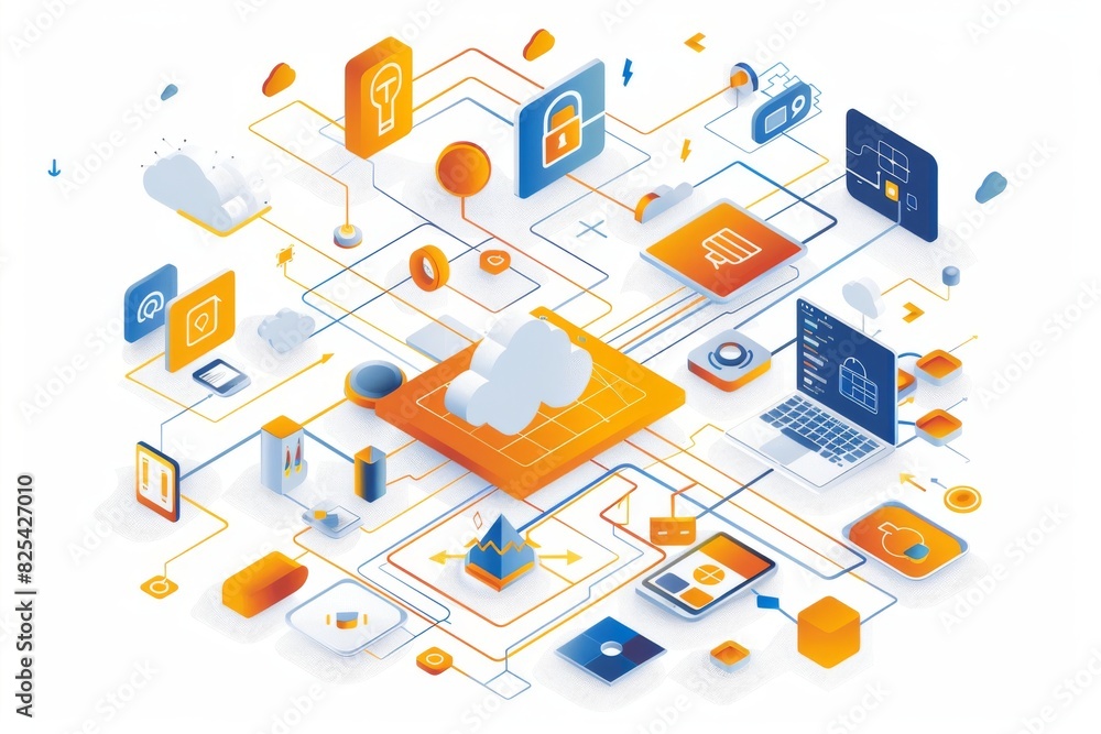 Cutting edge cloud technology for businesses ensuring secure data storage, privacy, and advanced cybersecurity measures