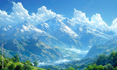 mountain with sky view