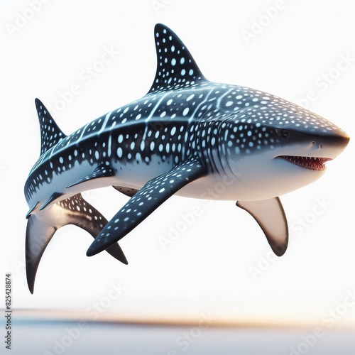 shark on white background