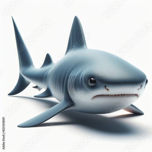 shark on white background