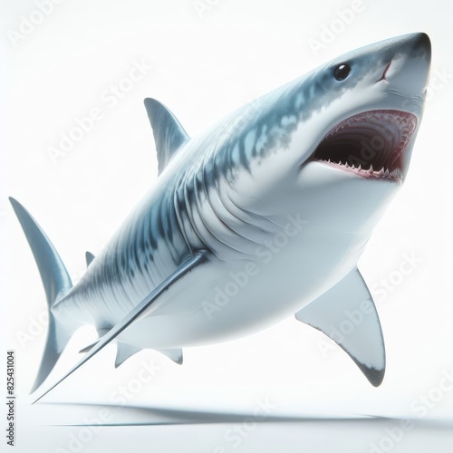 shark on white background