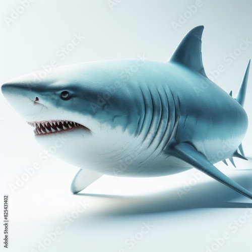 shark on white background