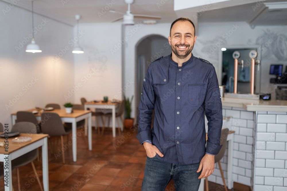 custom made wallpaper toronto digitalportrait of chef in a restaurant