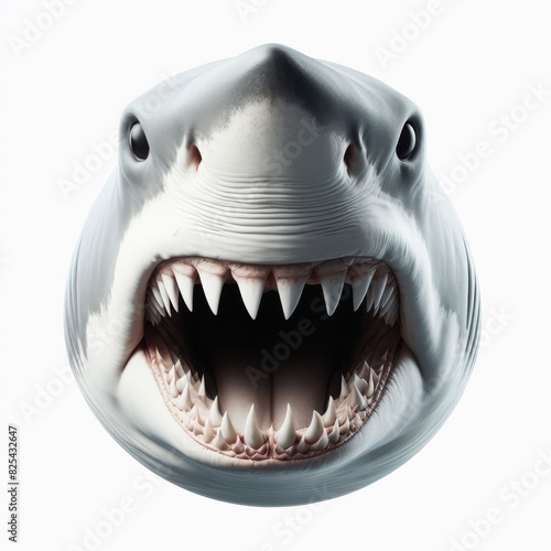 shark on white background