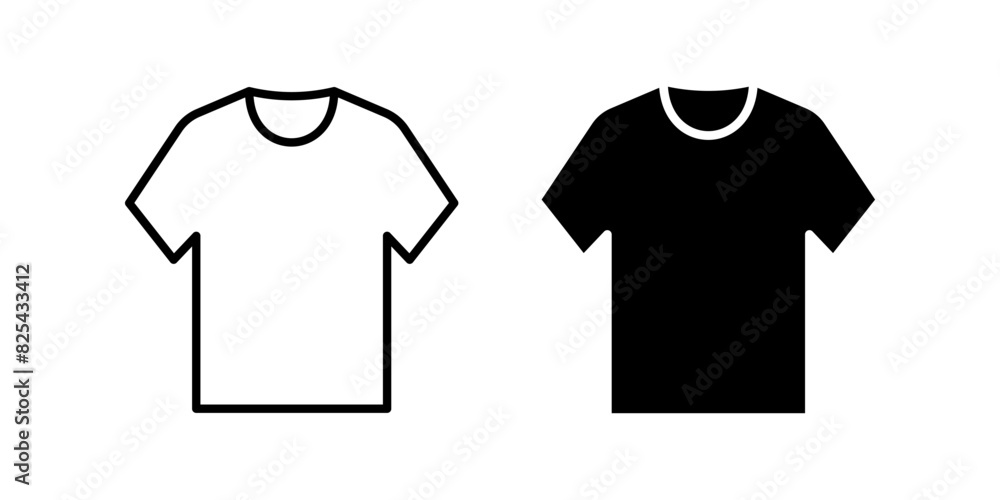 Naklejka premium Shirt icon set. for mobile concept and web design. vector illustration