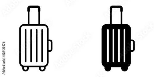 Suitcase icon set. for mobile concept and web design. vector illustration