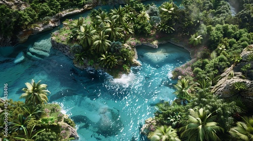 Tropical Island Paradise with a Heart   © Devian Art