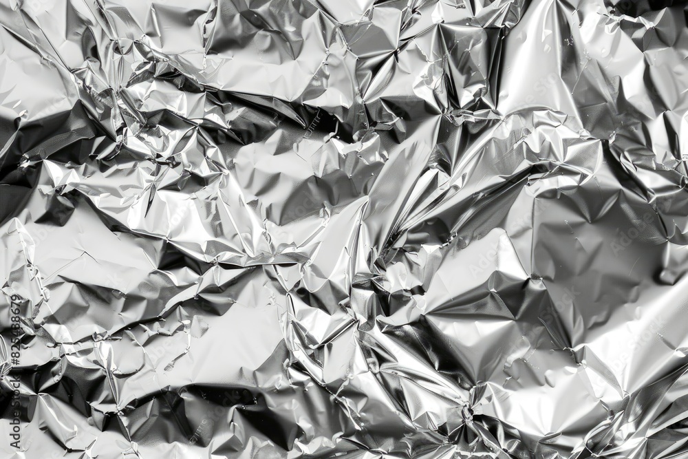 Silver metallic foil paper background. Sheet of crumpled foil texure. Silver metallic foil paper background. Sheet of crumpled foil texure.