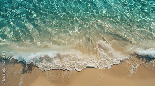A pristine beach with crystal-clear water and golden sand. 8k, realistic, full ultra HD, high resolution and cinematic photography
