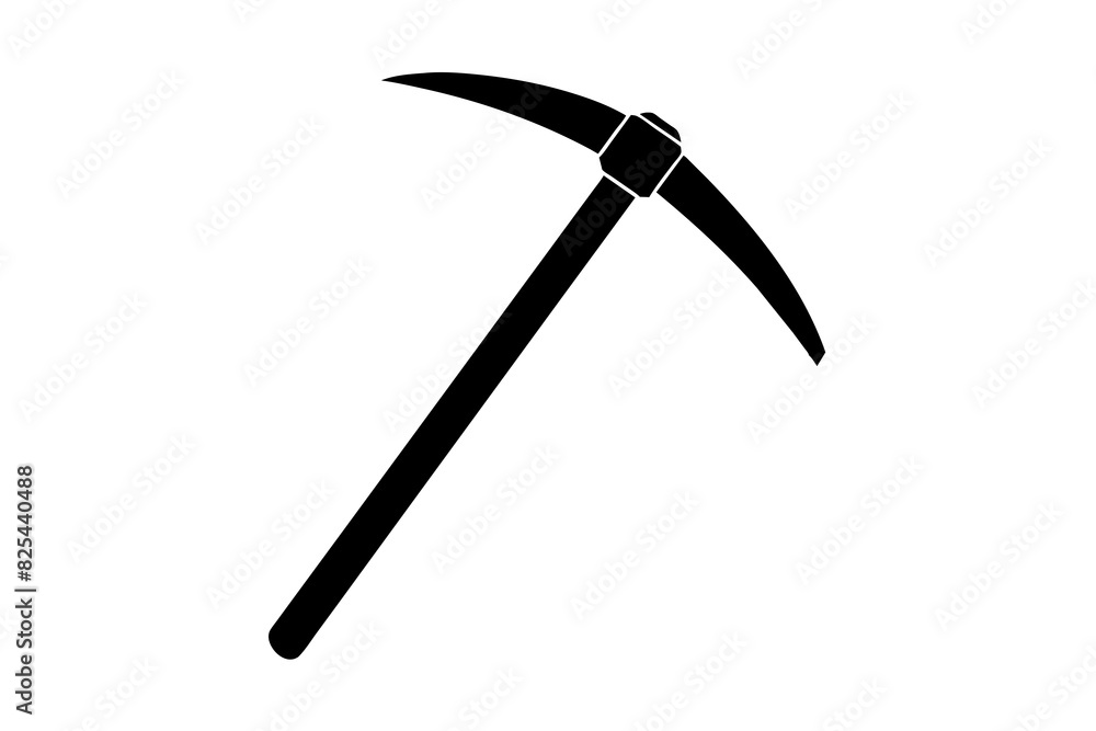 pickaxe vector silhouette illustration pickaxe vector silhouette illustration
