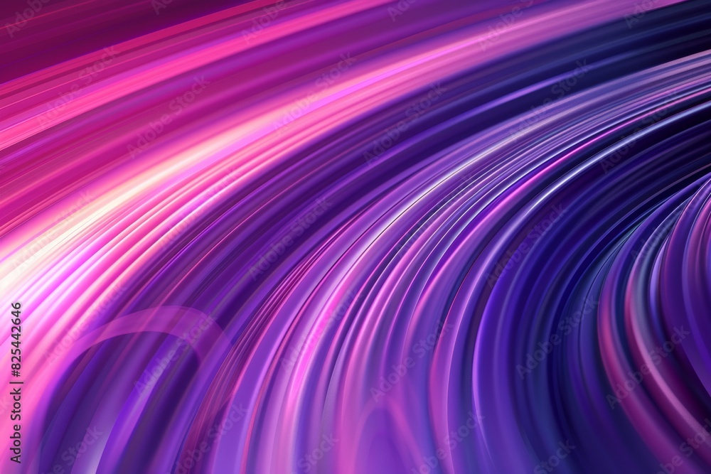 Fototapeta premium Purple and pink abstract background with curved lines for your presentation design Generative AI