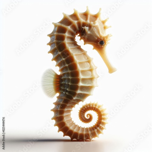 seahorse on white