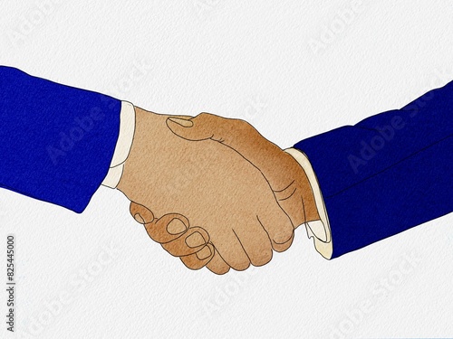 handshake illustration photo