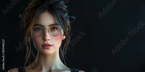 Woman Wearing Glasses and Tank Top