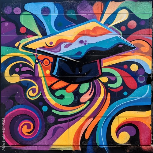 Graffiti Mural Celebrates the Unique Journey and Achievement of Each Graduate