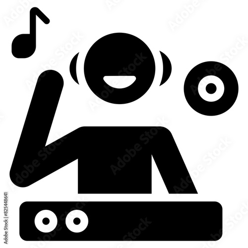 dj solid icon