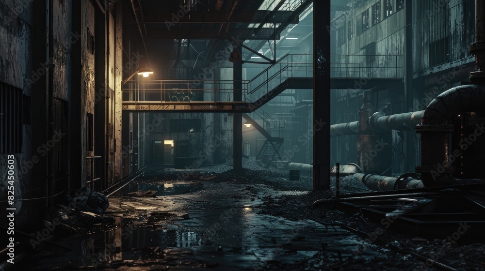  Industrial Pollution: Ultra-Realistic Scene of a Polluted Factory