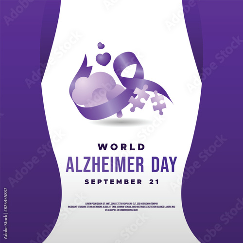 World Alzheimer Day vector illustration