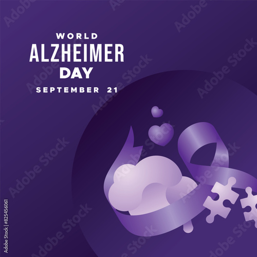 World Alzheimer Day vector illustration