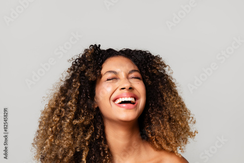 A woman having fun