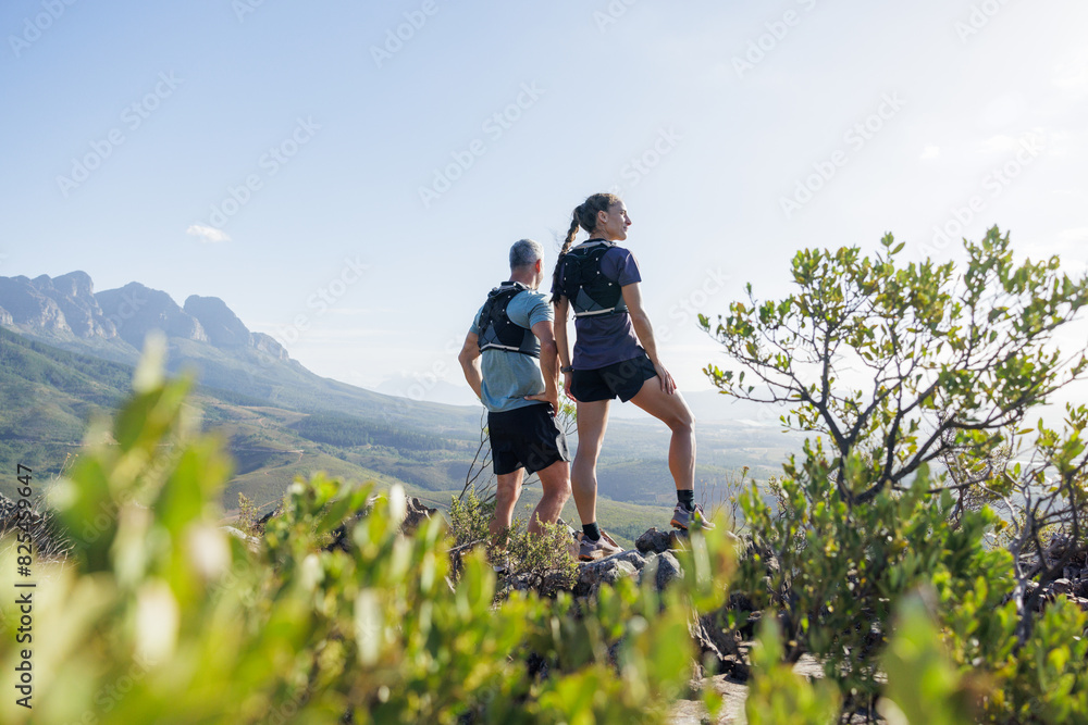Trail Running Couple Trail Running Couple