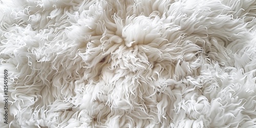 Close Up of Sheeps Wool Texture