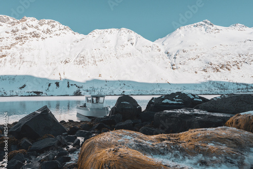 norwegian sea in winter 
