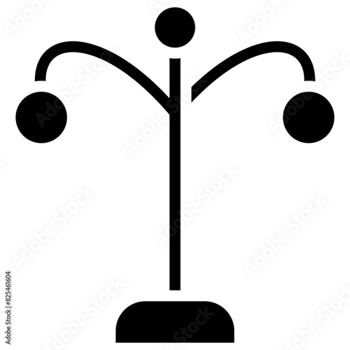 light poles solid icon