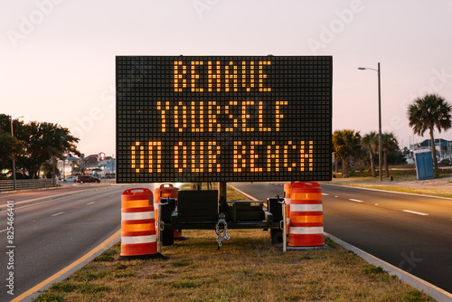 Spring Break Beach Sign