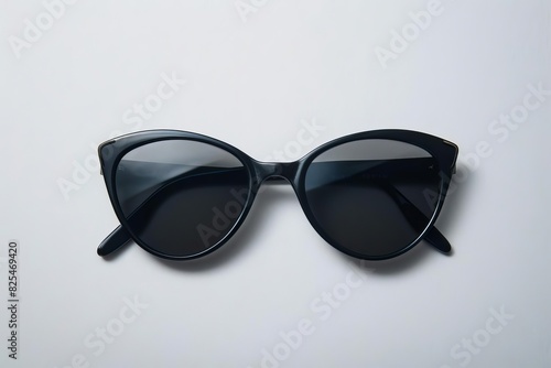stylish black sunglasses isolated on white fashion accessory studio product photography