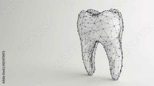 Vector illustration drawing of a tooth