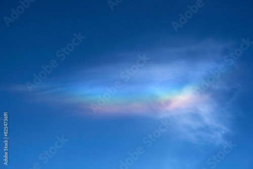 Closeup of colorful clouds in the sky